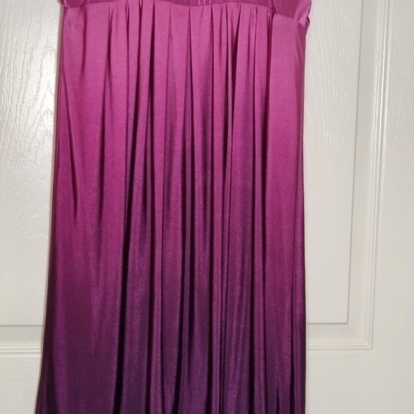 Bisou Bisou Ombré Size 10 pink to purple spaghetti strap dress - Picture 7 of 7